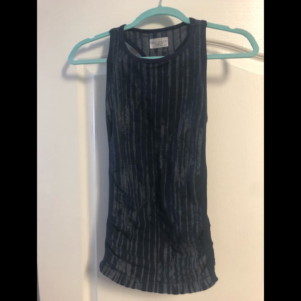Athleta- small, navy blue & gray workout top